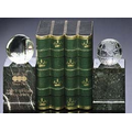 Green Genuine Marble Sports Ball Book Ends (6.5")